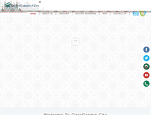 Tablet Screenshot of citragardencity.com